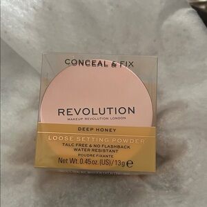 Revolution Conceal & Fix Loose Setting Powder - Deep Honey